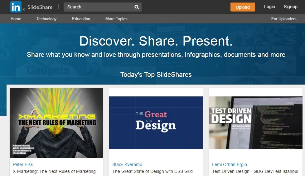 Create a Slideshare Presentation