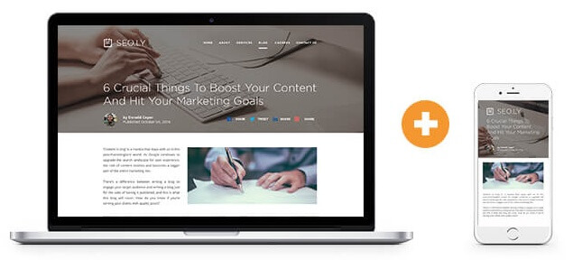 Optimize your website for mobile and desktop