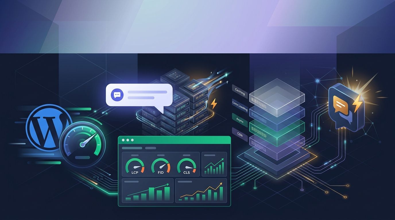 WordPress Performance Guide Addresses Live Chat Widget Implementation Without Core Web Vitals Degradation